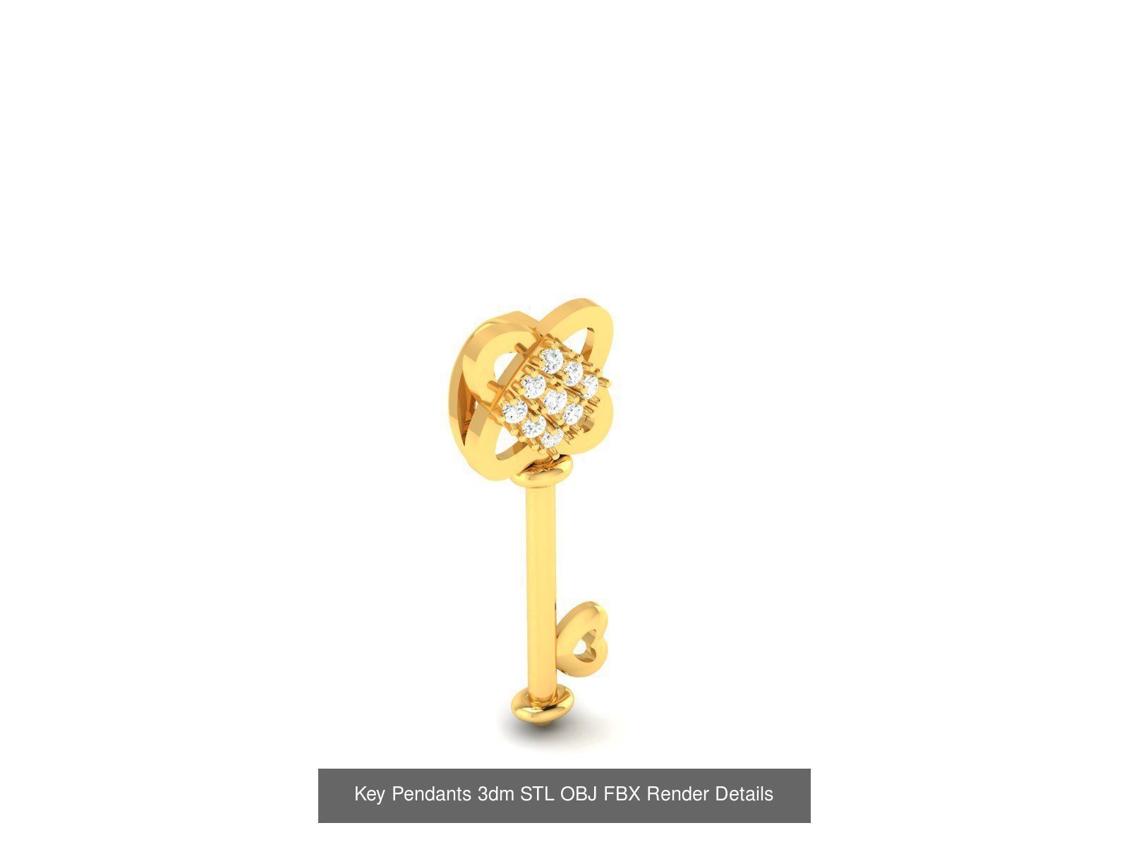 830 Solitaire Women Pendants 3dm STL OBJ FBX Details Collection _384