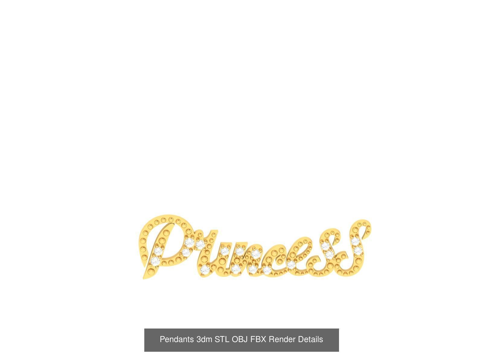 830 Solitaire Women Pendants 3dm STL OBJ FBX Details Collection _382