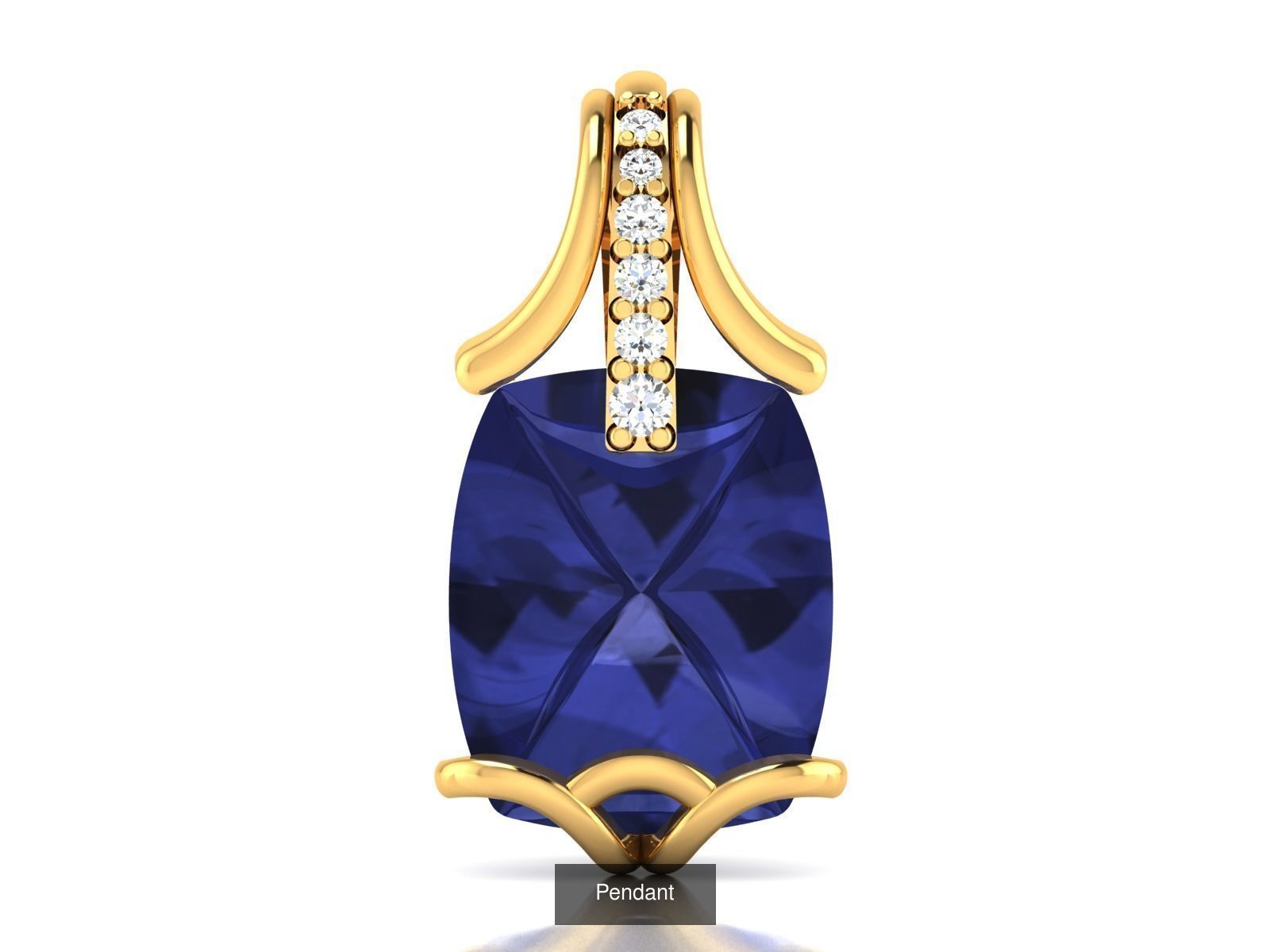 830 Solitaire Women Pendants 3dm STL OBJ FBX Details Collection _300