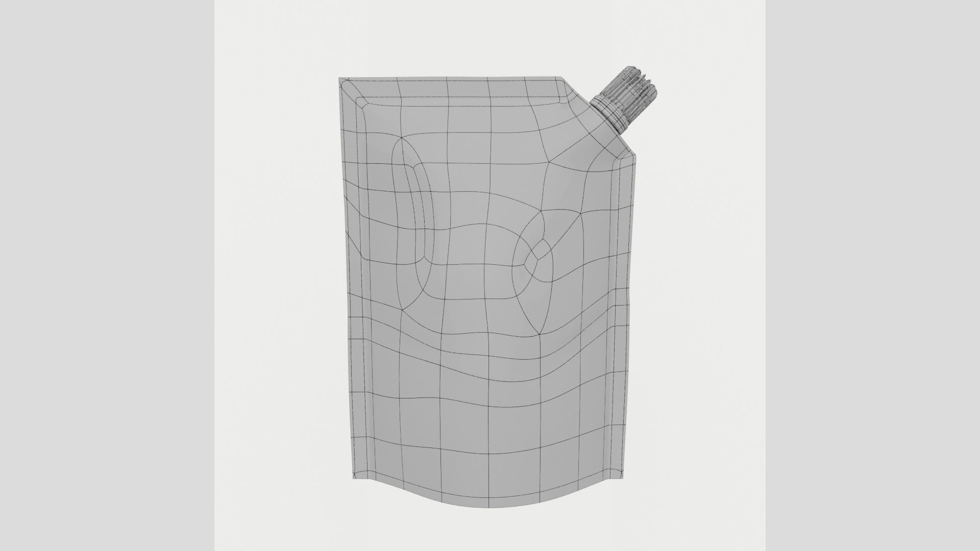 Spout Pouch Soft Bag Corner Fill High Poly 3D model_10