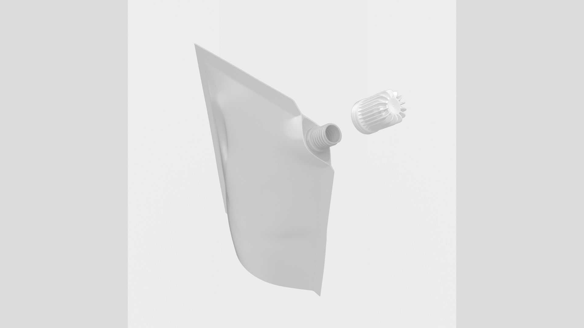 Spout Pouch Soft Bag Corner Fill High Poly 3D model_6