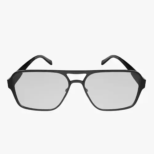 Classic Design Glasses High Poly