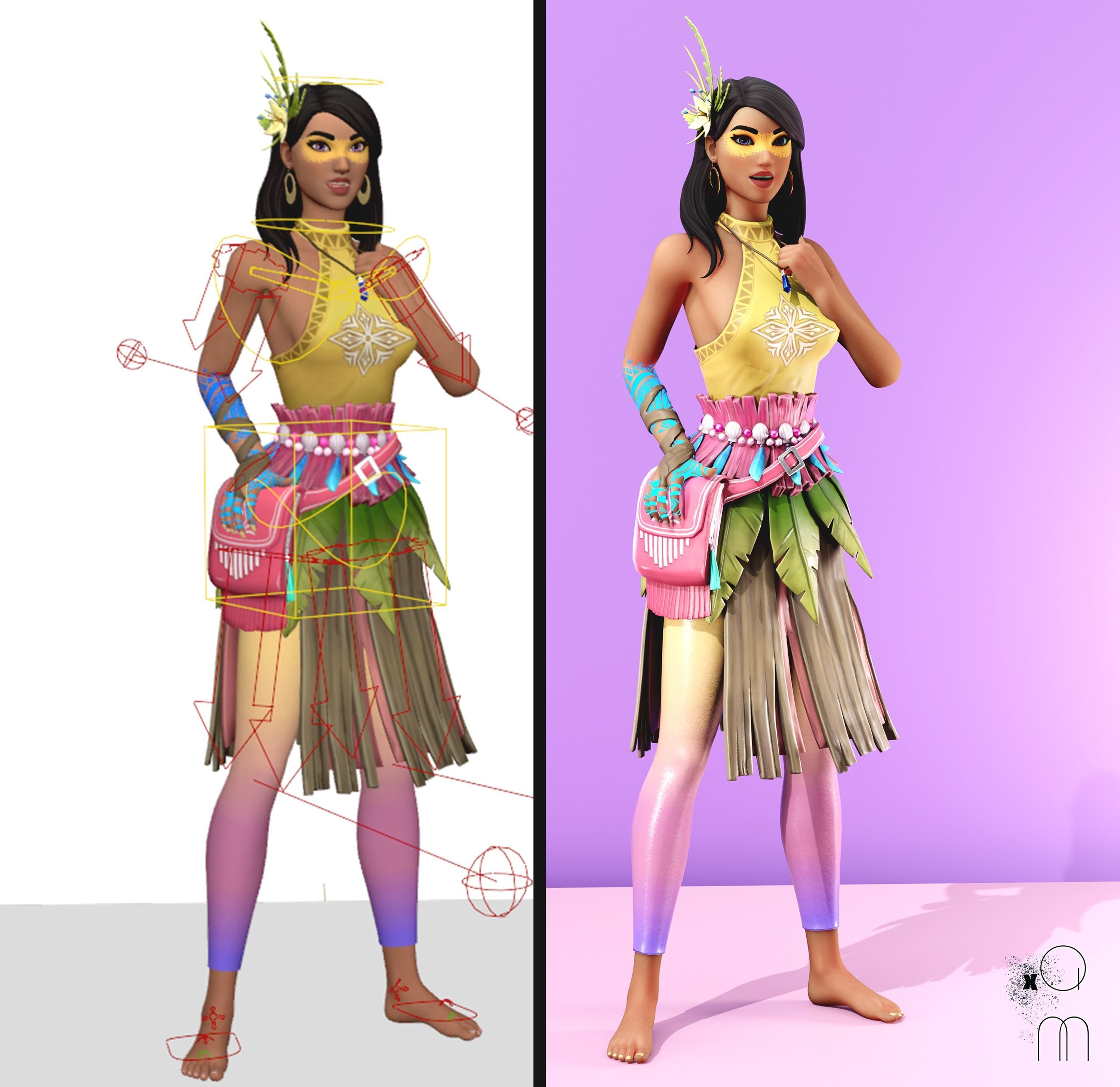 Kalia - Fortnite Low-poly 3D model_13