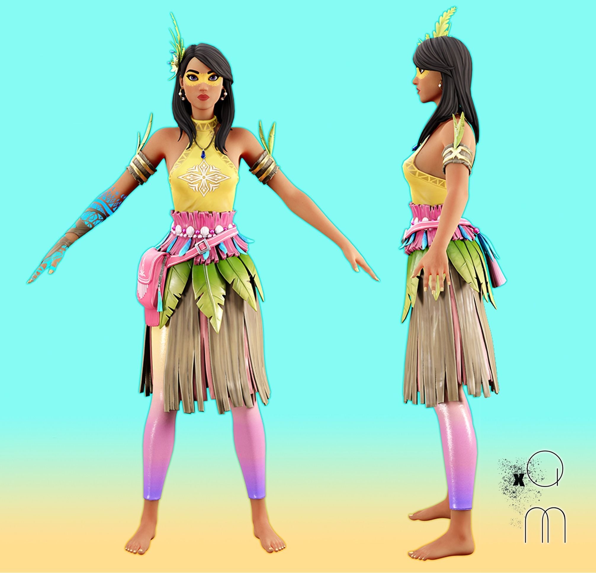 Kalia - Fortnite Low-poly 3D model_15