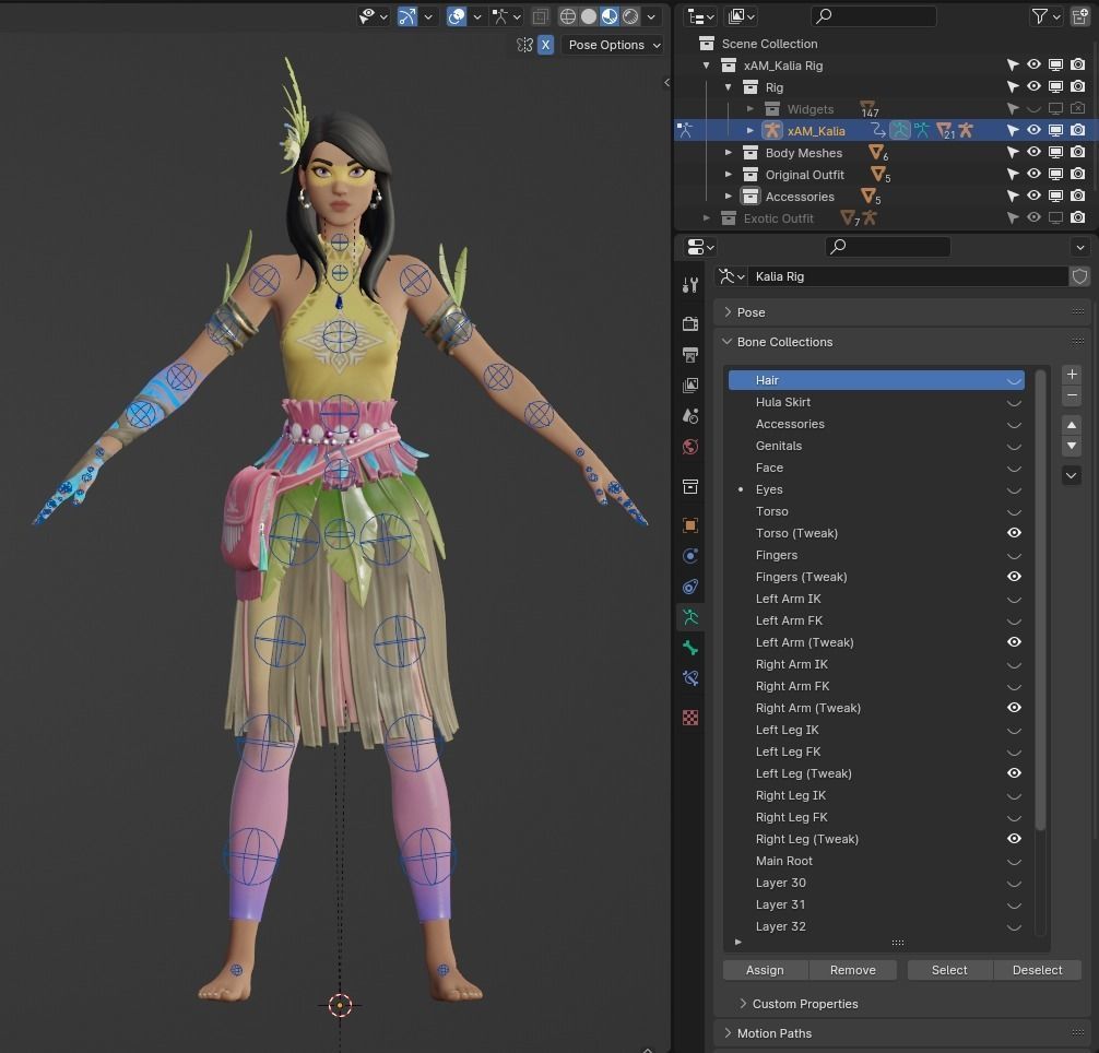 Kalia - Fortnite Low-poly 3D model_3