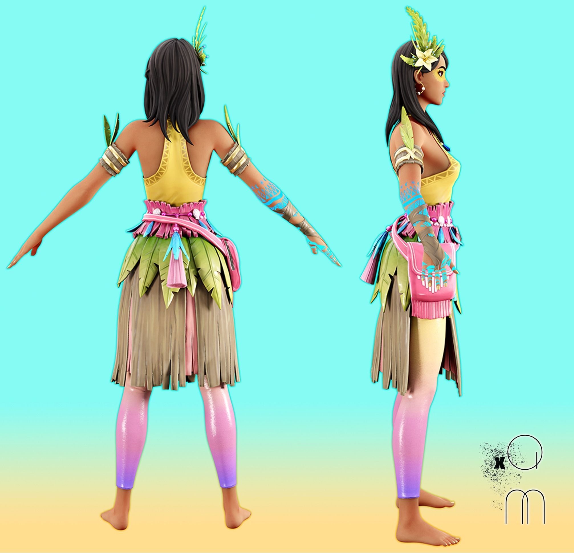 Kalia - Fortnite Low-poly 3D model_16