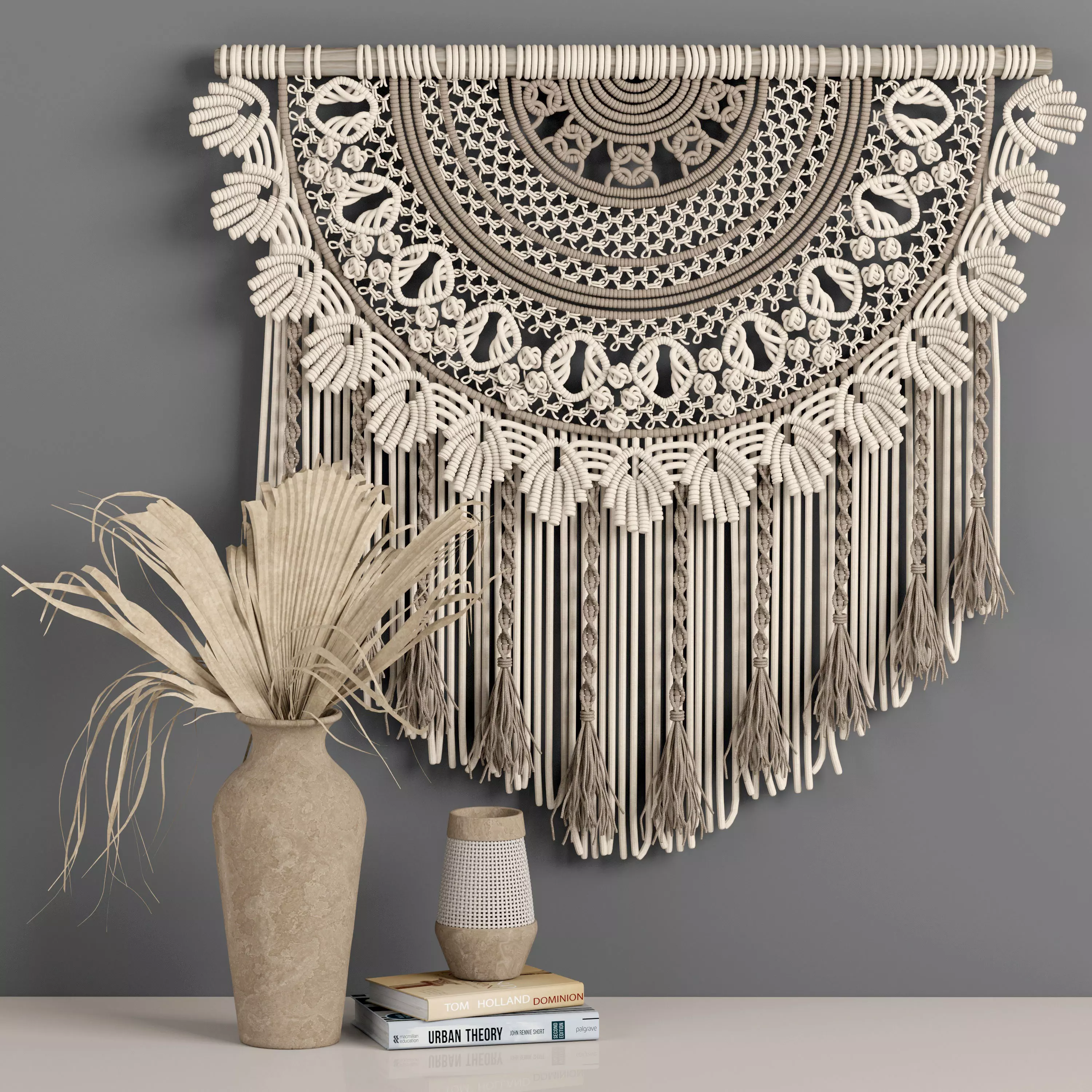 macrame decor set 06 3D model_0