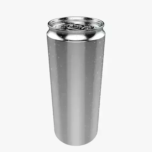 Slim Soda Can 250ml Water Drops 3D model