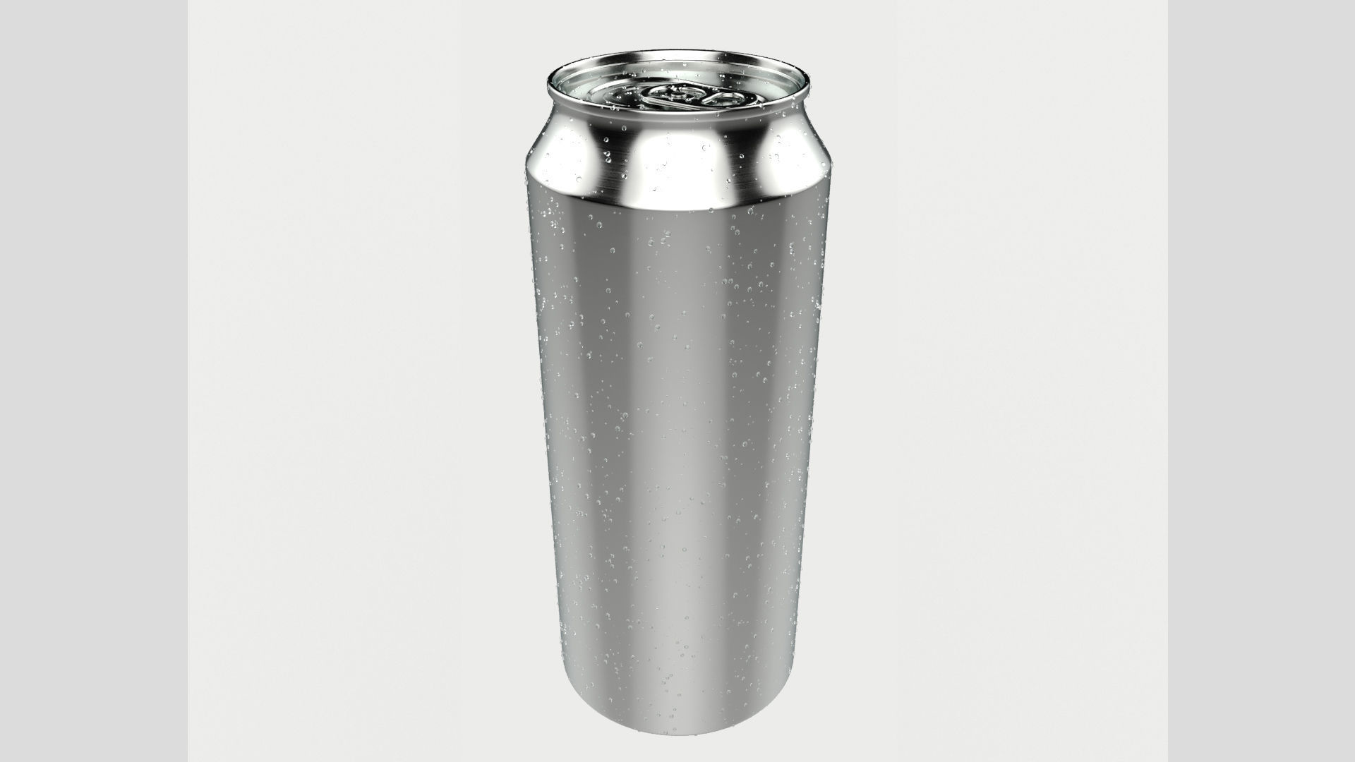 3D Soda Can 500ml Water Drops 3D model_1