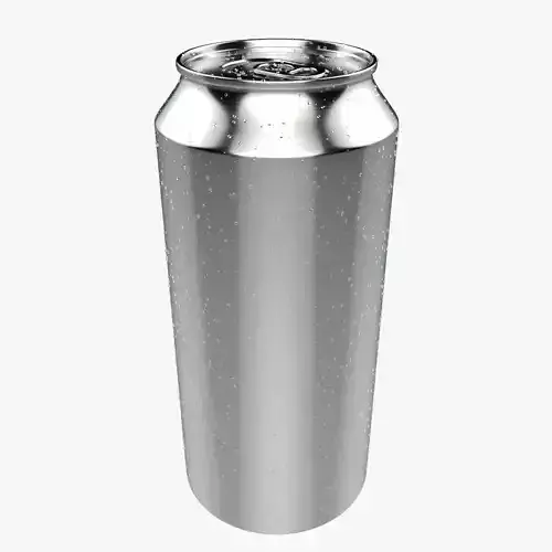 Soda Can King Size 1000ml Water Drops 3D model