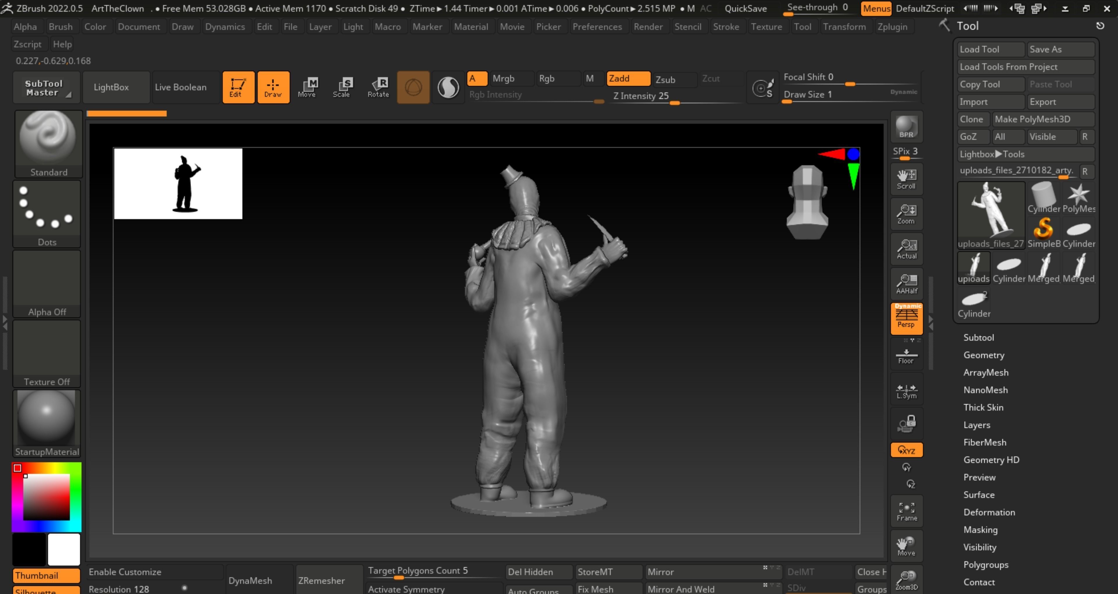 Art the clown from the film Terrifier and Terrifier 2 3D print model_5