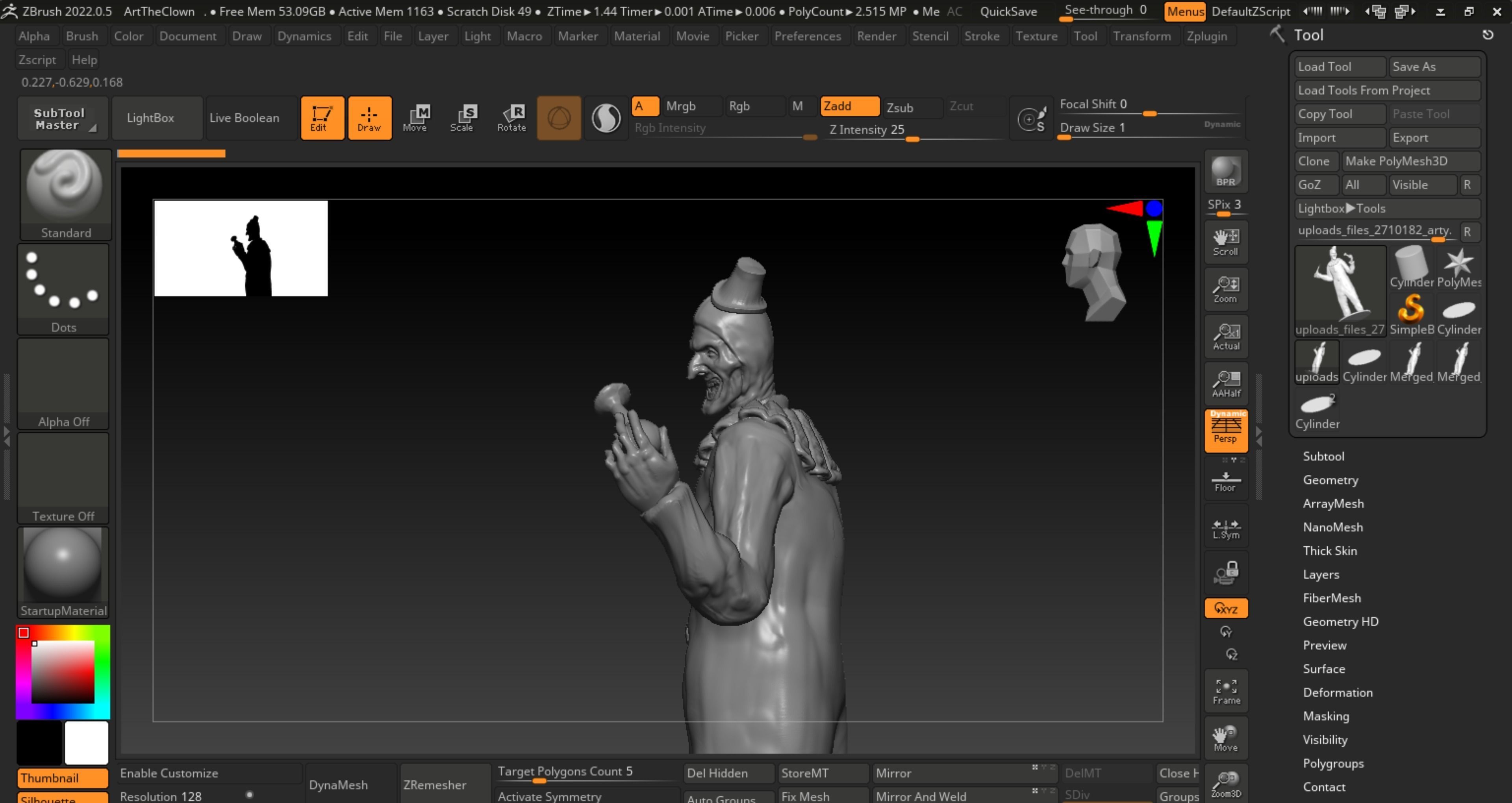 Art the clown from the film Terrifier and Terrifier 2 3D print model_4