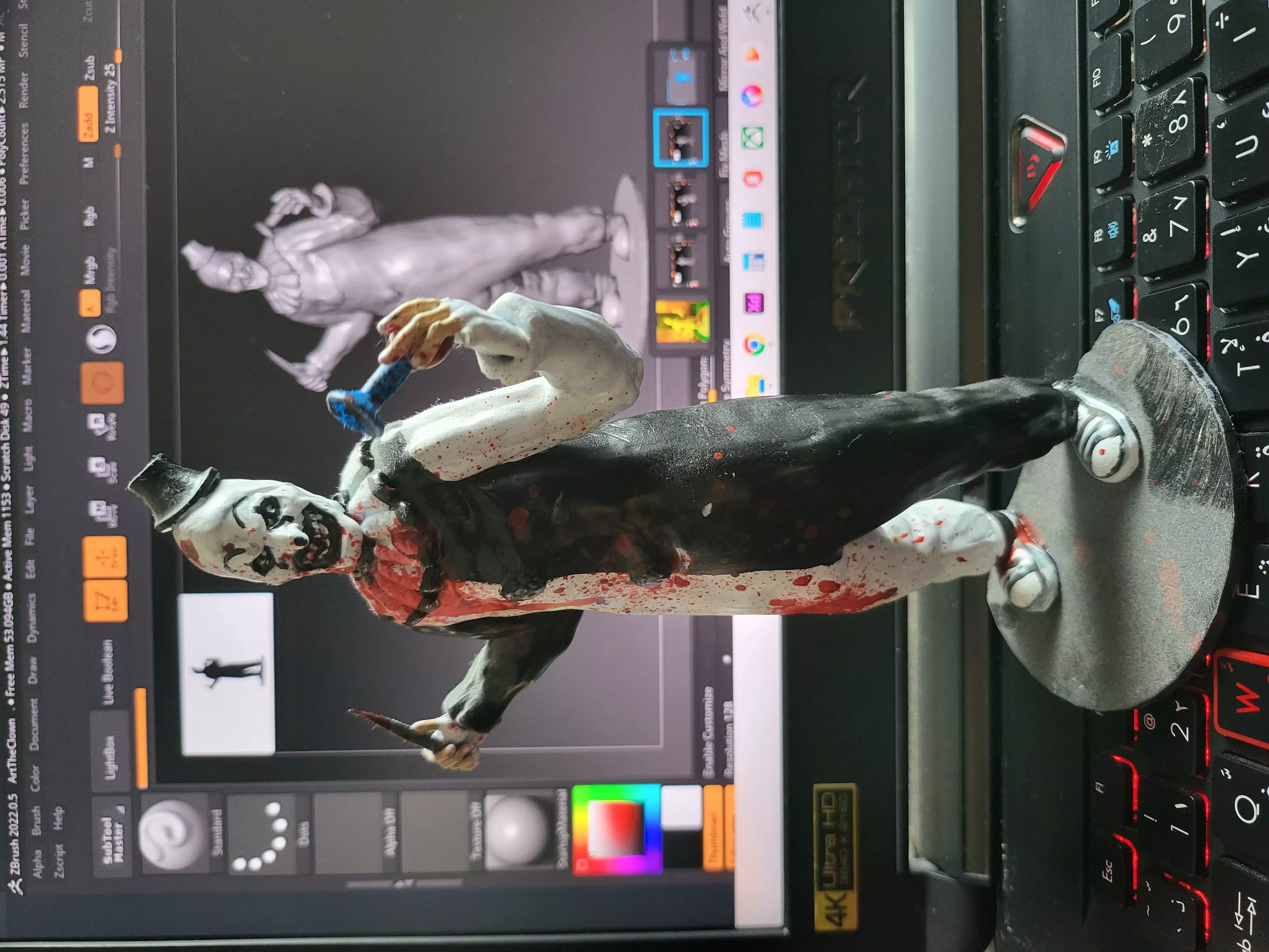 Art the clown from the film Terrifier and Terrifier 2 3D print model_0