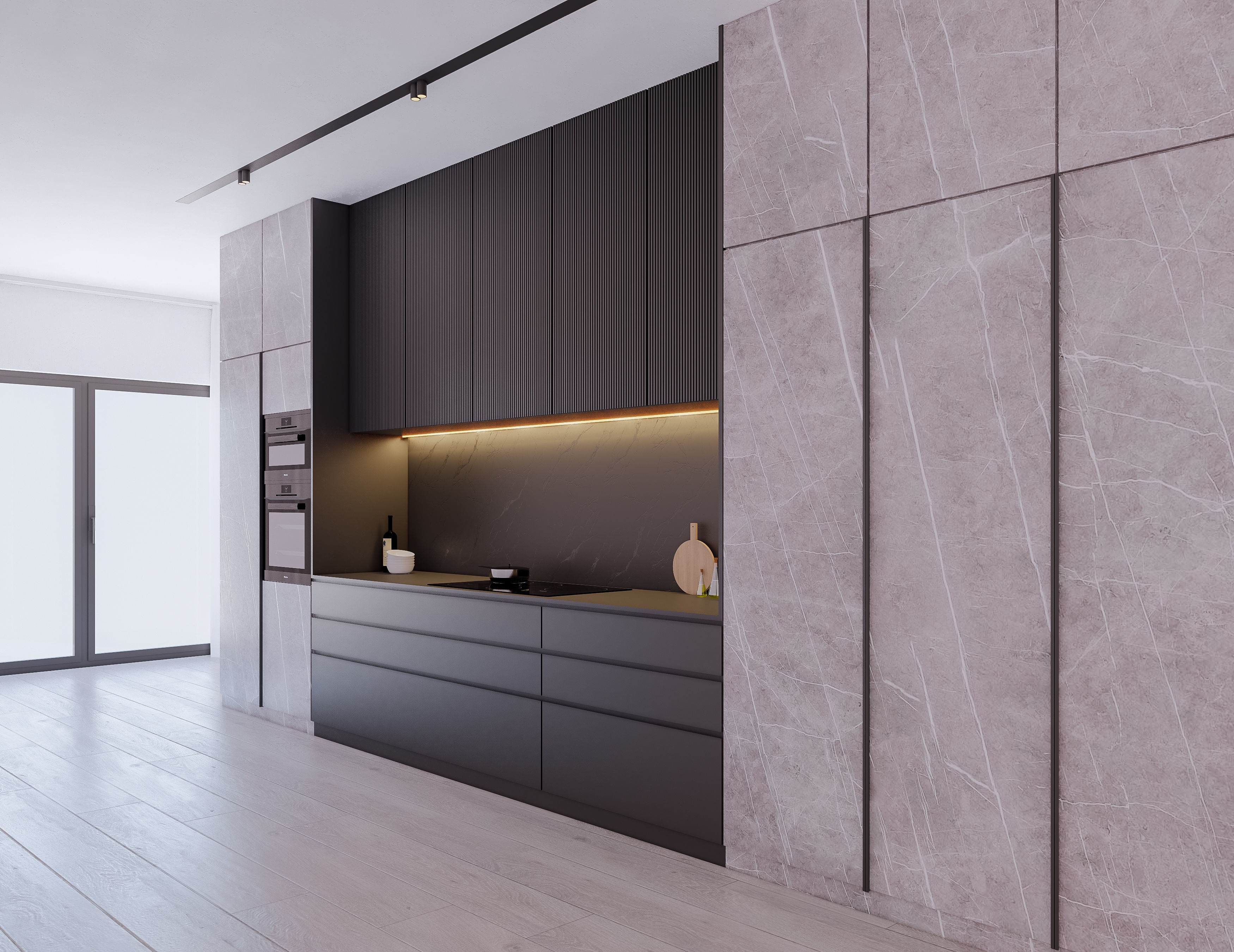 Modern Kitchen Created in Revit 13 Low-poly 3D model_9