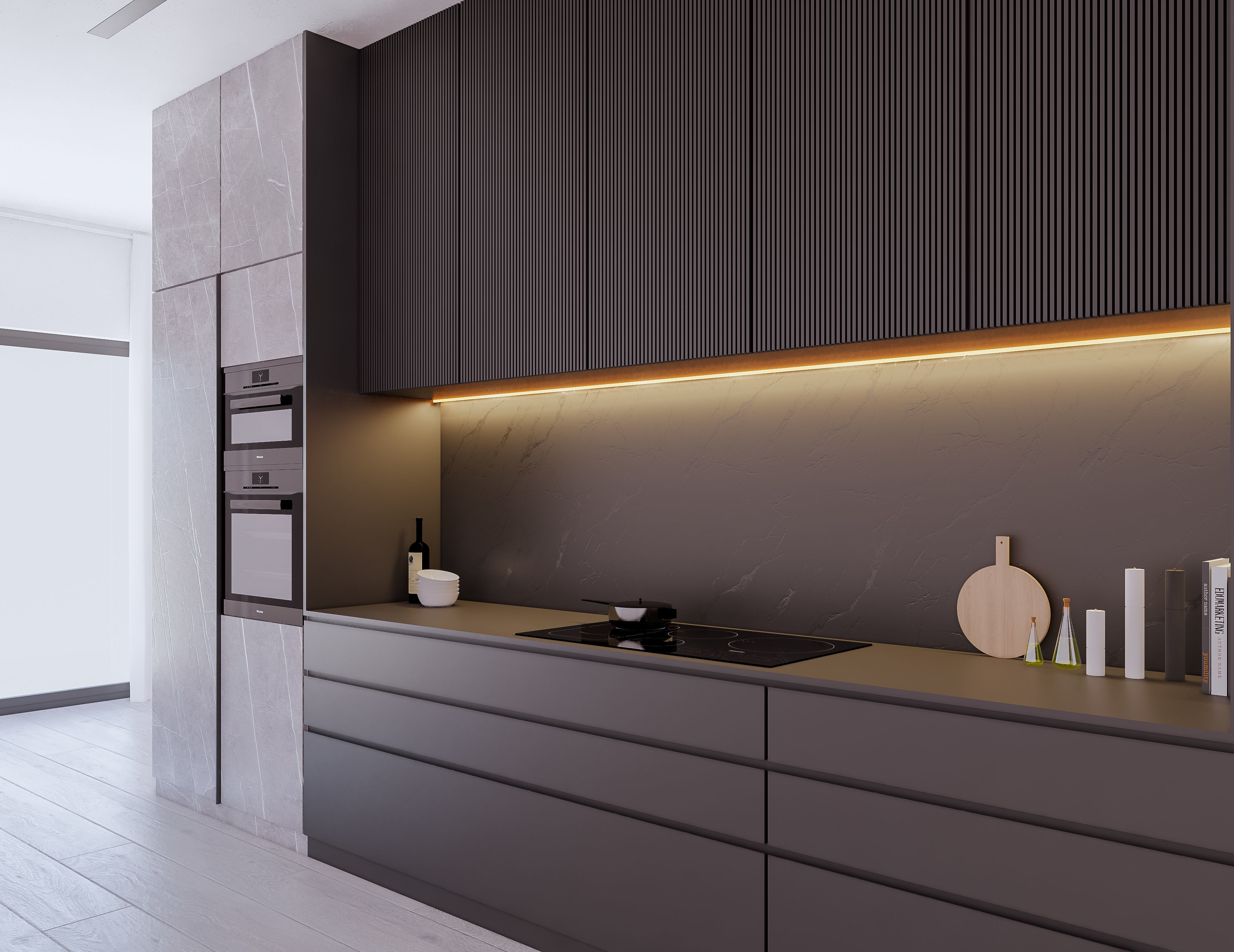 Modern Kitchen Created in Revit 13 Low-poly 3D model_6