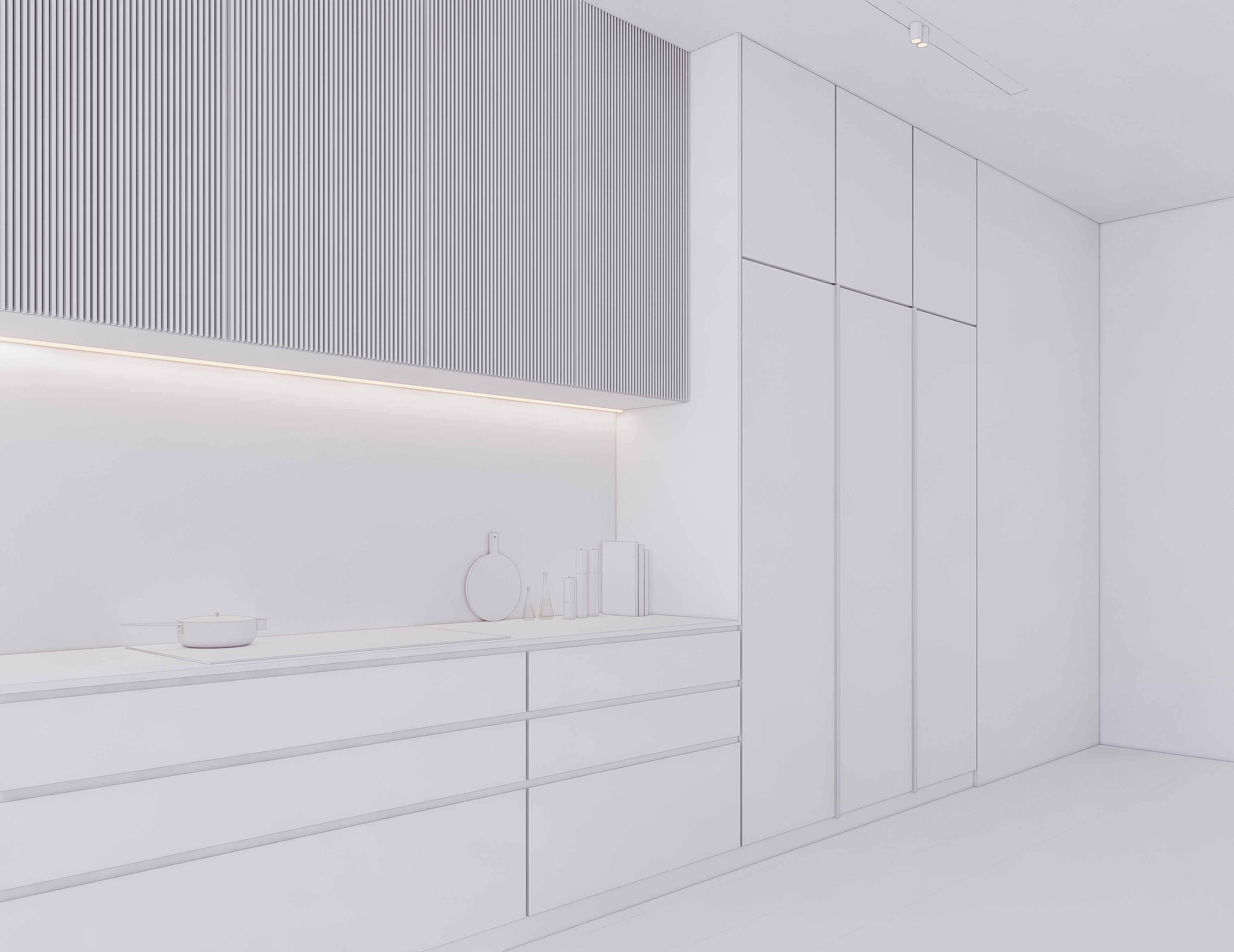 Modern Kitchen Created in Revit 13 Low-poly 3D model_17