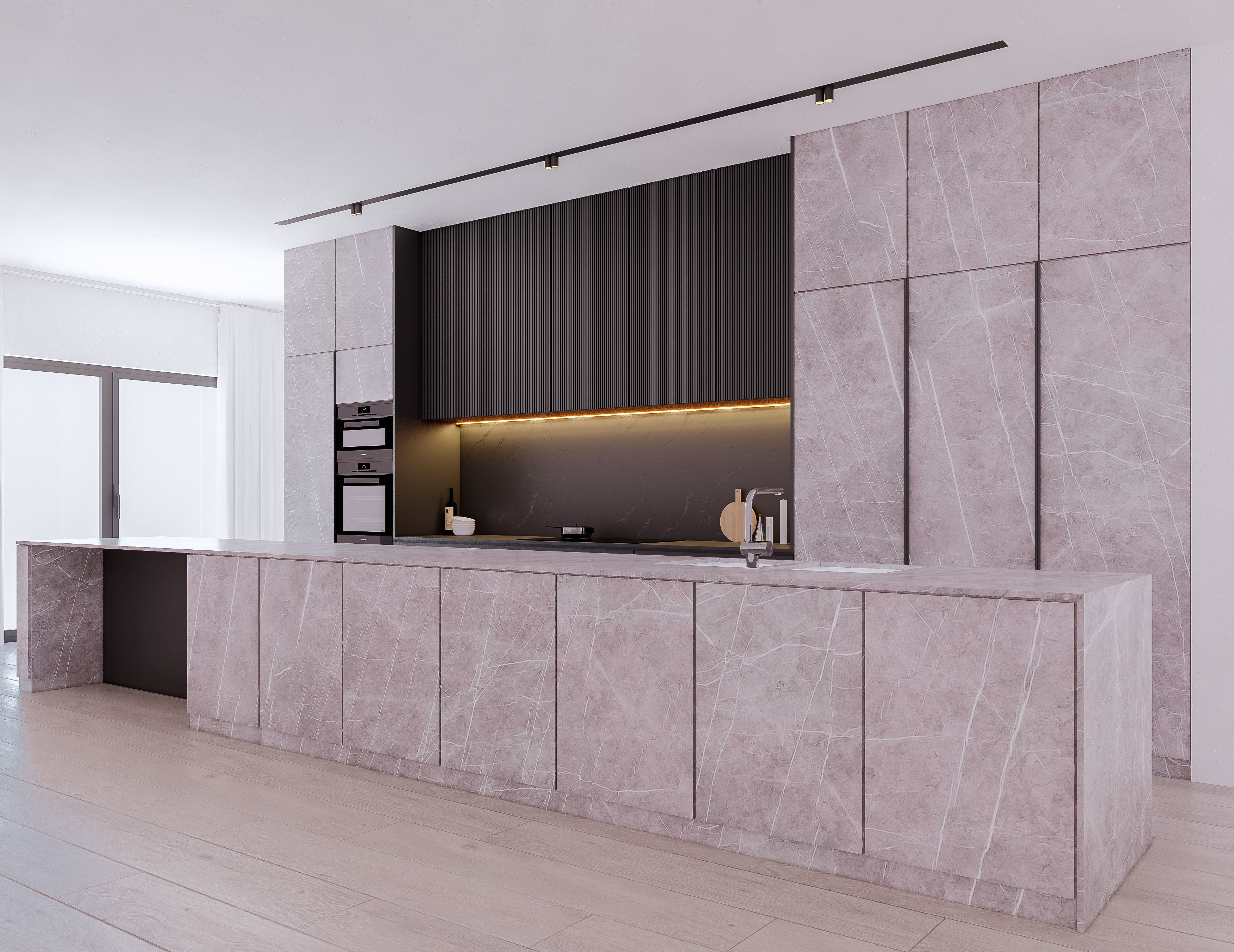 Modern Kitchen Created in Revit 13 Low-poly 3D model_2