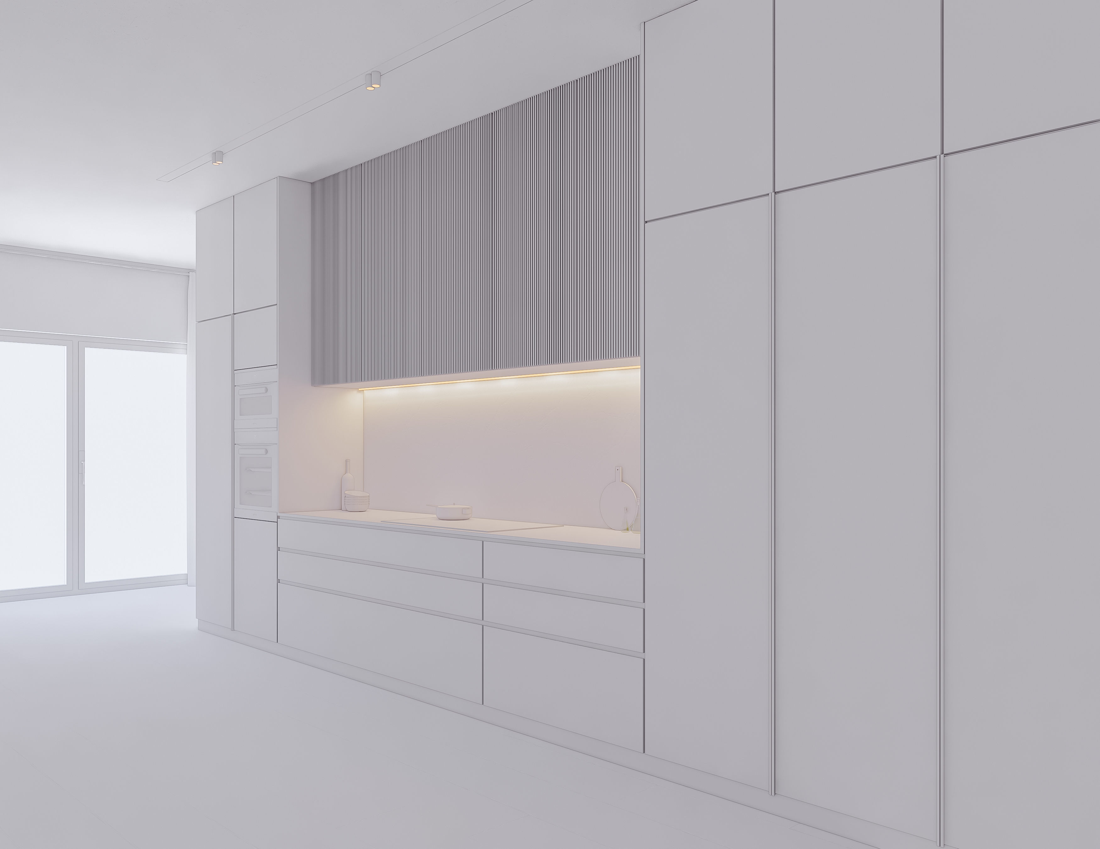 Modern Kitchen Created in Revit 13 Low-poly 3D model_19