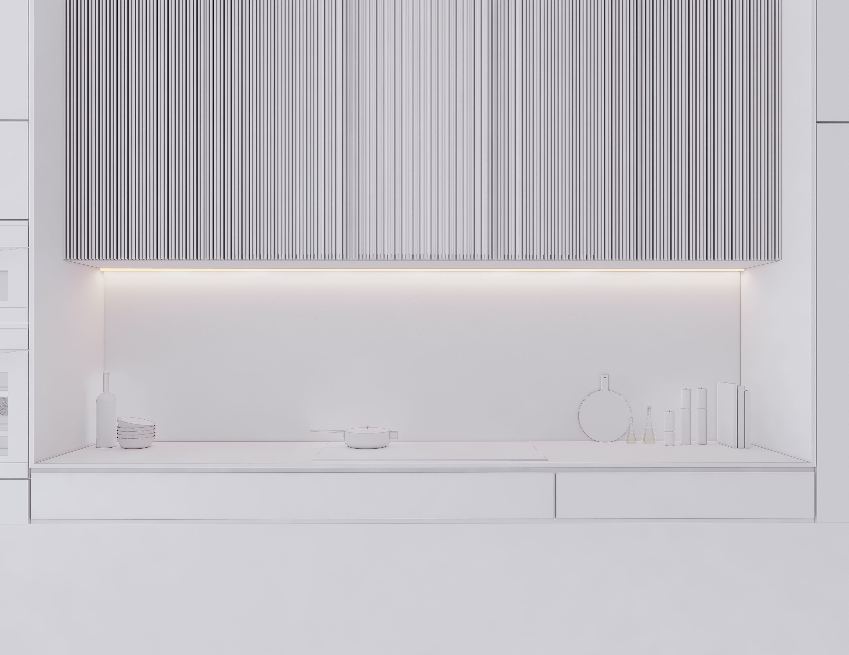 Modern Kitchen Created in Revit 13 Low-poly 3D model_14