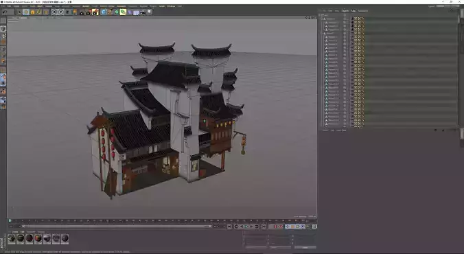 Chinese House 3D model