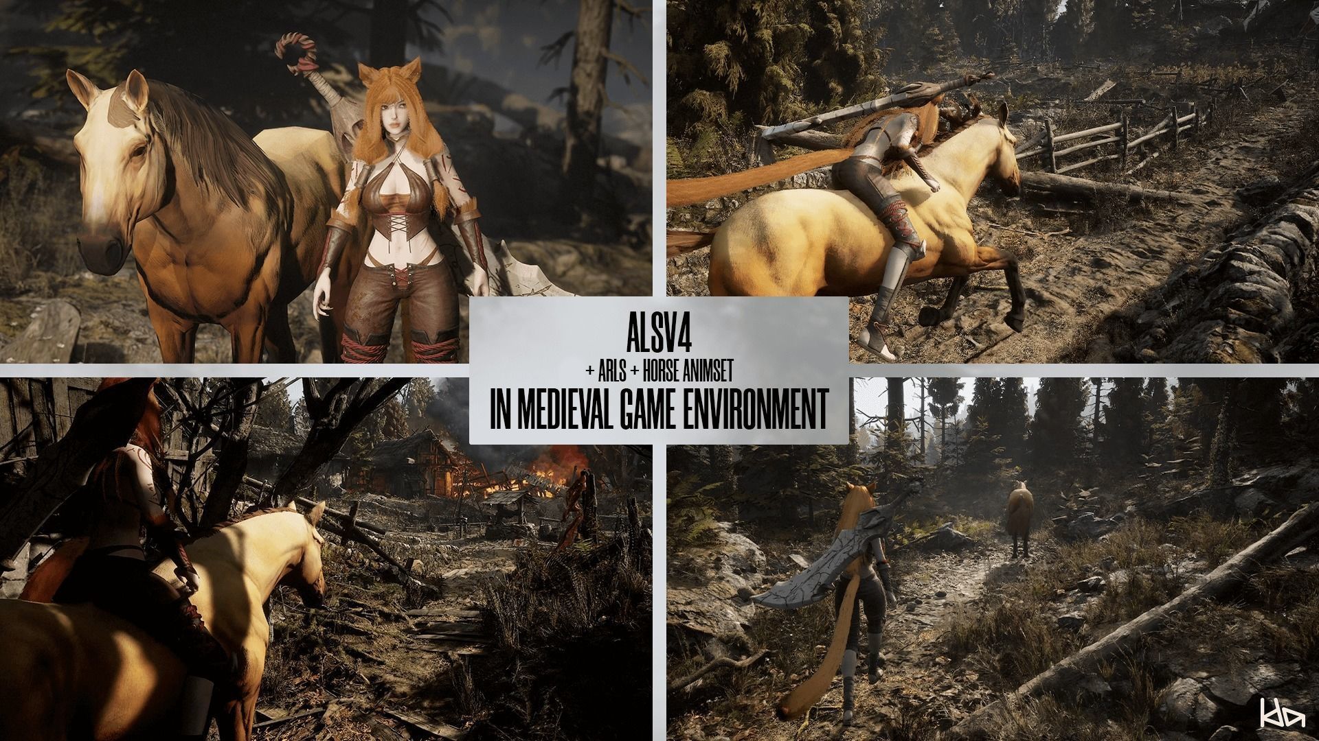 Feral Girl Roca - Game Ready Low-poly 3D model_16