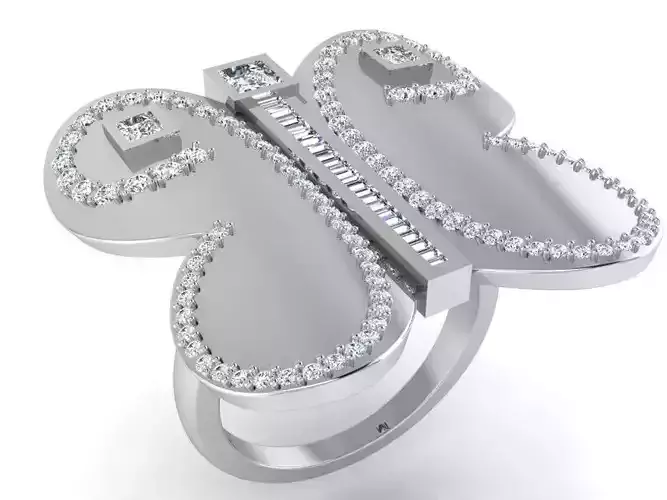 Nice  butterfly ring 3103 3D print model