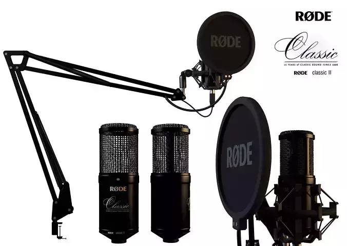 Rode Classic II Limited Edition microphone recording  