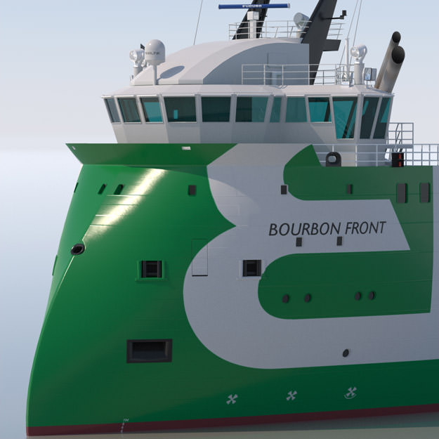 Platform Supply Vessel BOURBON FRONT 3D model_17