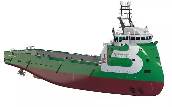 Platform Supply Vessel BOURBON FRONT 3D model