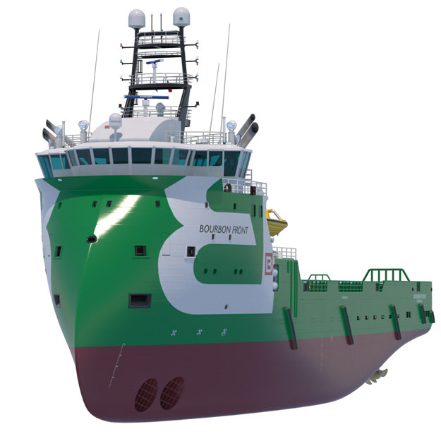 Platform Supply Vessel BOURBON FRONT 3D model_7