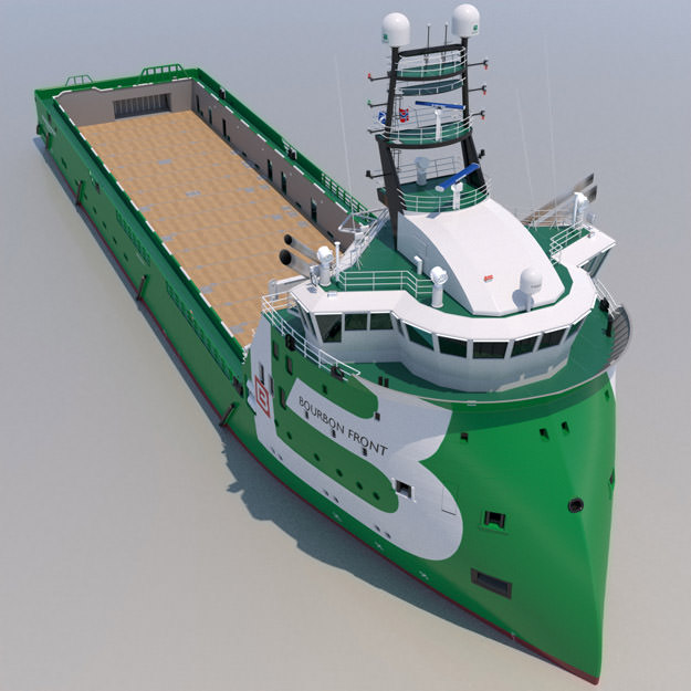 Platform Supply Vessel BOURBON FRONT 3D model_18