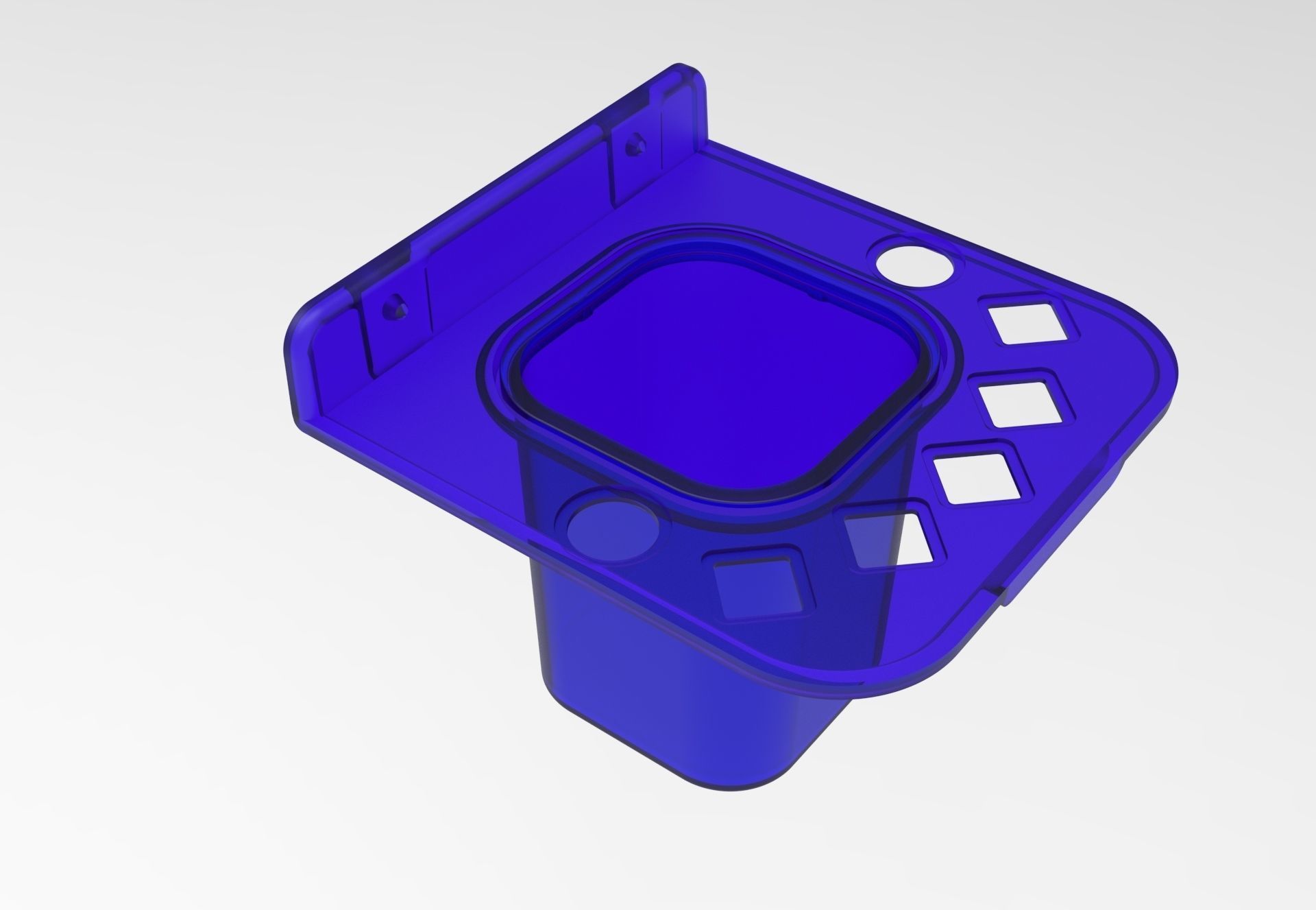 Soap Dish Tooth Brush Paste Holder   2 IN 1 3D print model_2