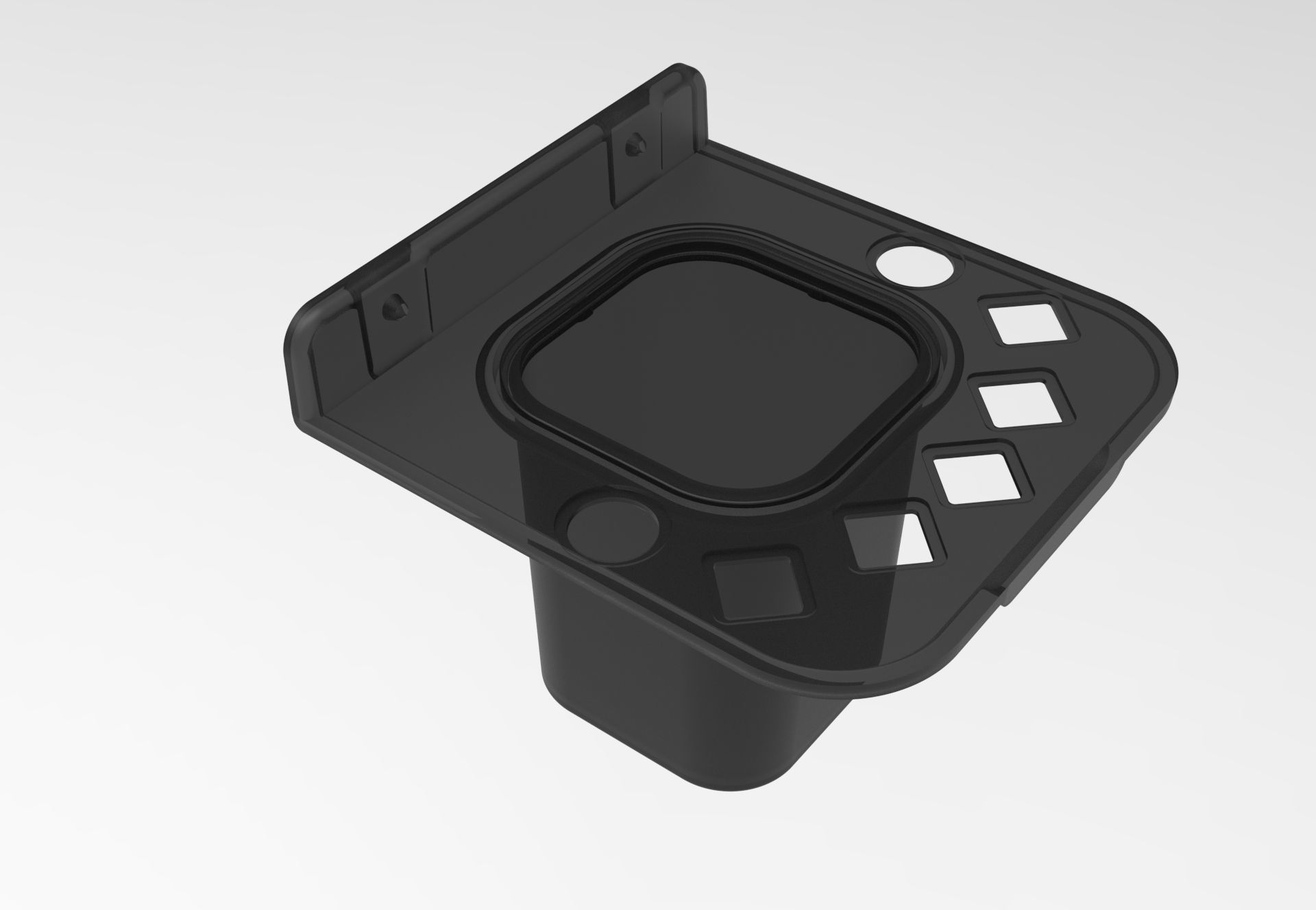 Soap Dish Tooth Brush Paste Holder   2 IN 1 3D print model_1