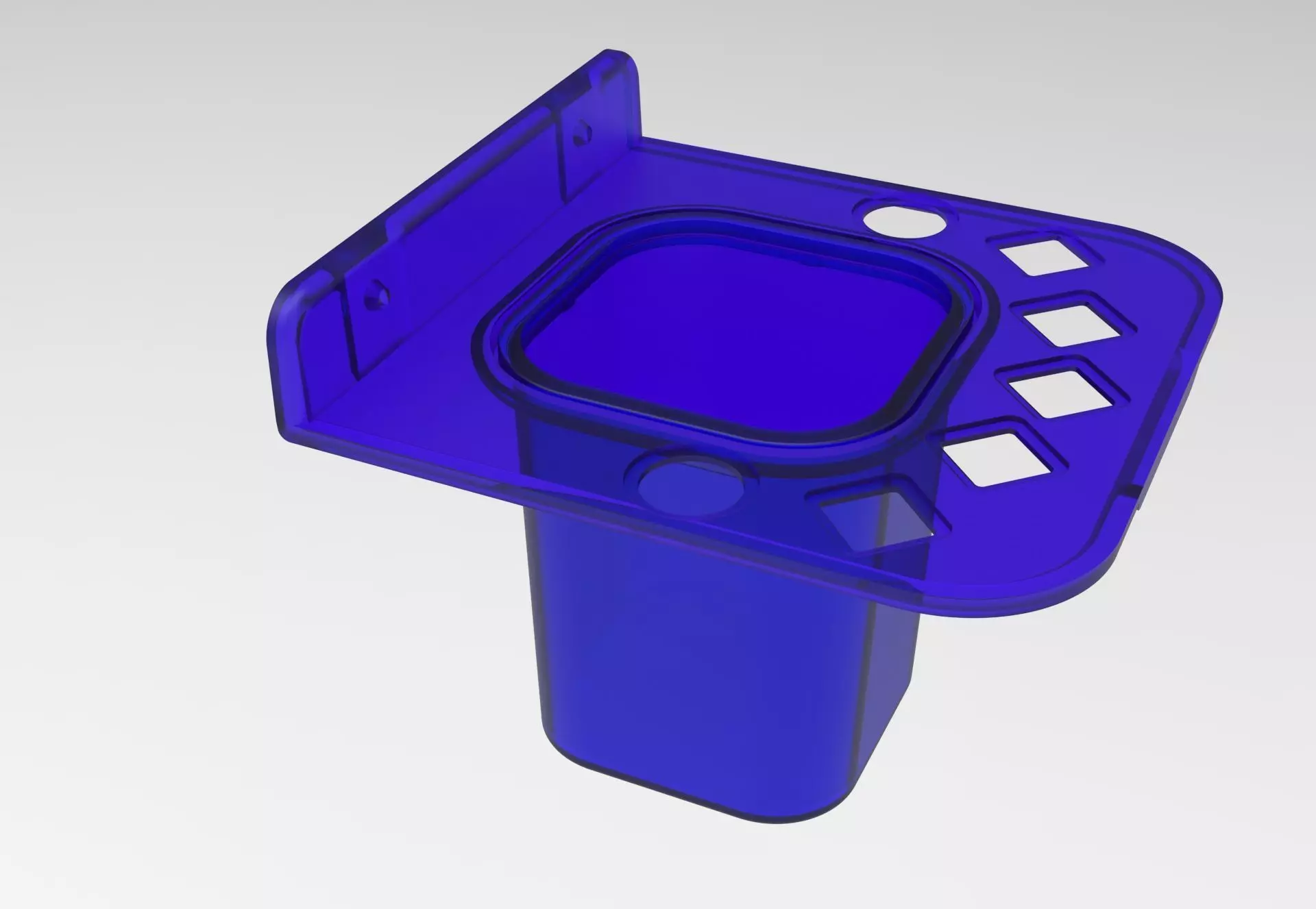 Soap Dish Tooth Brush Paste Holder   2 IN 1 3D print model_0