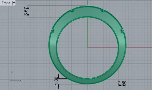 Signet diamond ring 3105 3D print model 3D print model_5