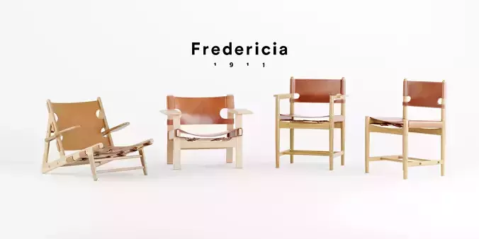 Fredericia The Spanish chair collection 4 chairs in total