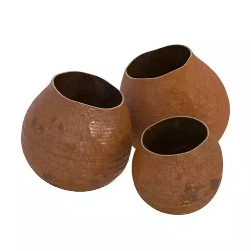 Christian Burchard wood vases