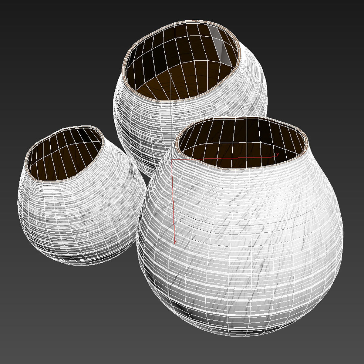 Christian Burchard wood vases 3D model_6