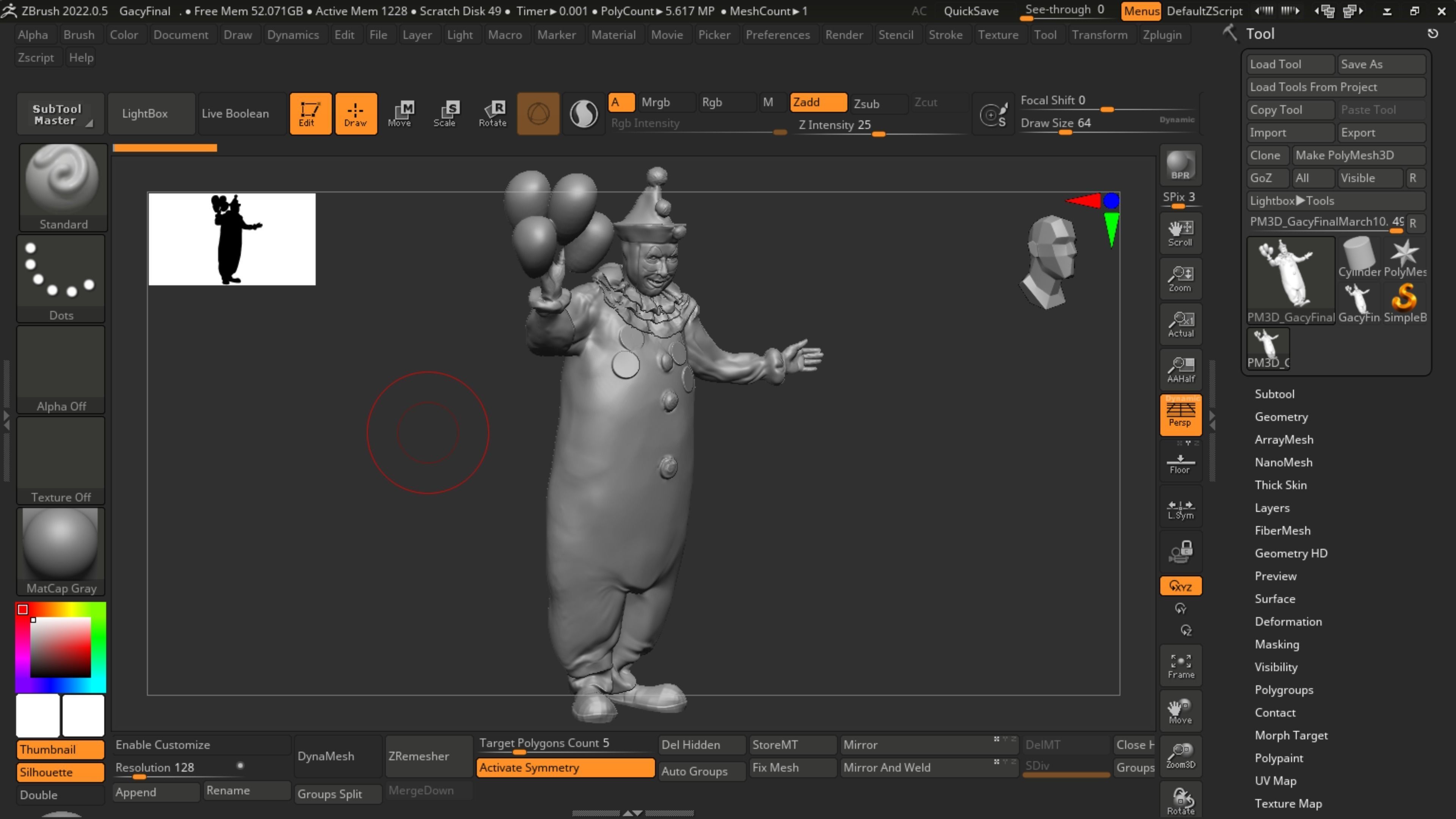John Wayne Gacy Pogo the Clown Serial Killer 3D print model 3D print model_4