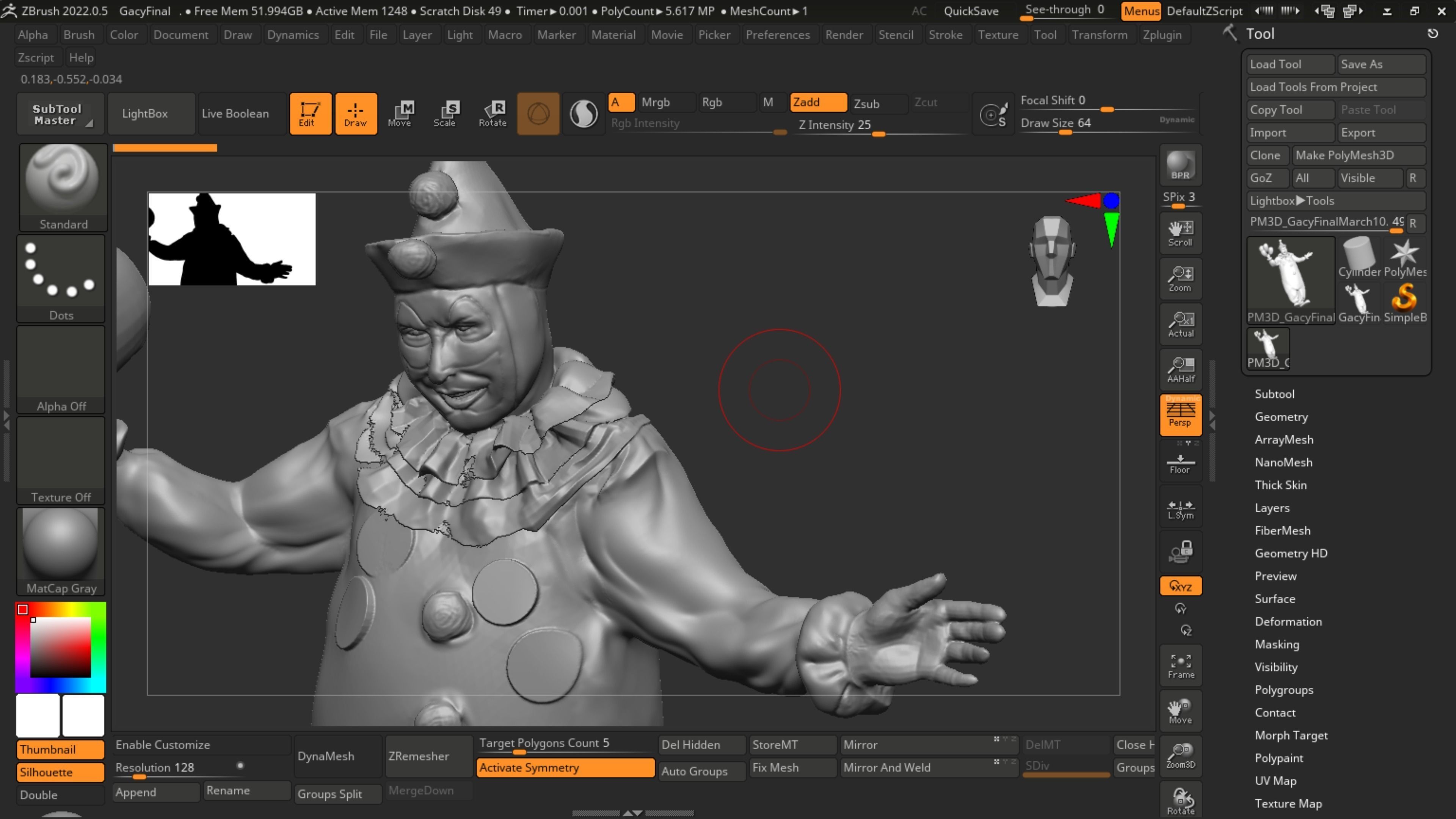 John Wayne Gacy Pogo the Clown Serial Killer 3D print model 3D print model_6