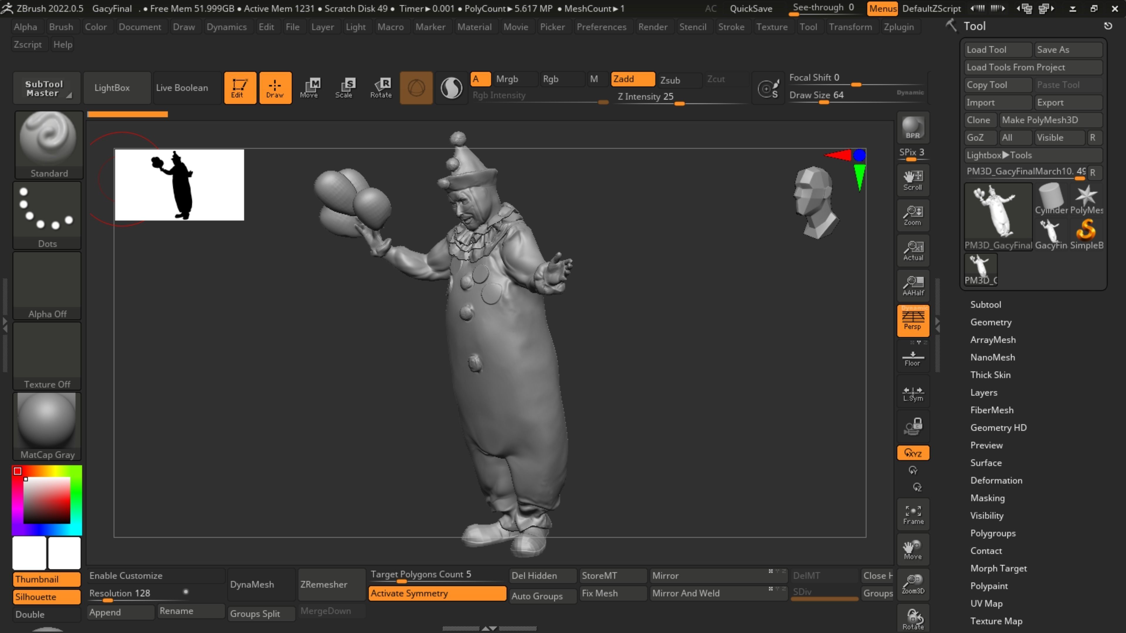 John Wayne Gacy Pogo the Clown Serial Killer 3D print model 3D print model_5