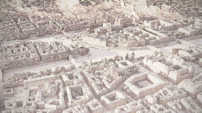 Paris City 3D model 7