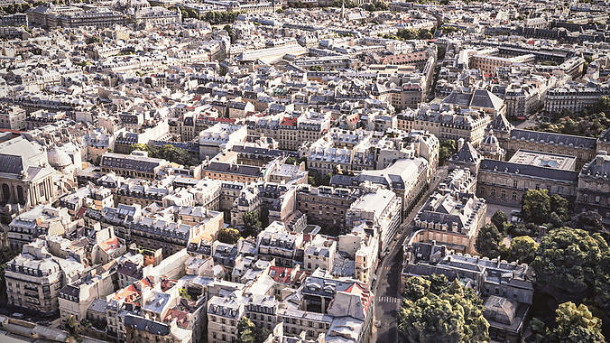 Paris City 3D model 4