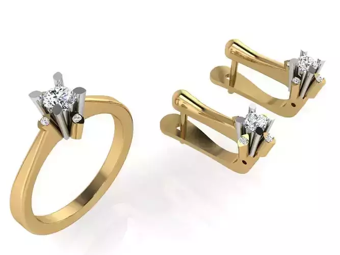 Beautiful Diamond set 3115 3D print model