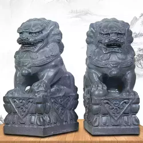 Chinese Stone Lion 3D Model