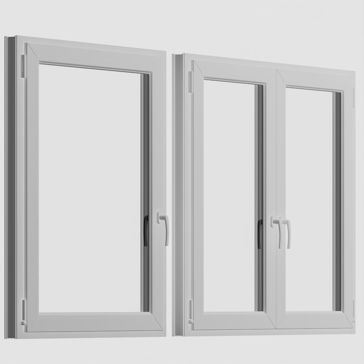windows set of 3D model_1