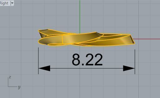 Styelish earrings 3128 3D print model 3D print model_6