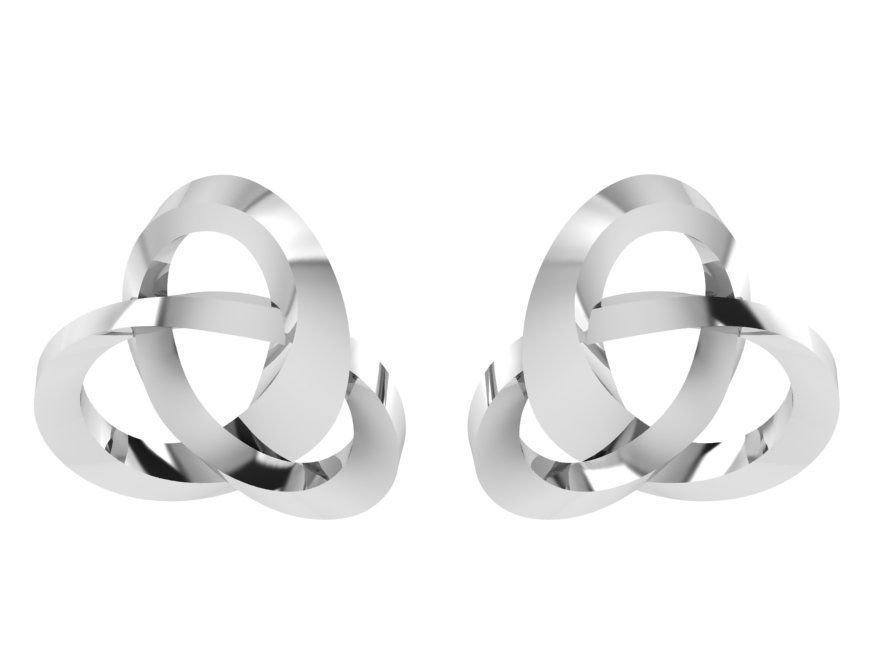 Styelish earrings 3128 3D print model 3D print model_2