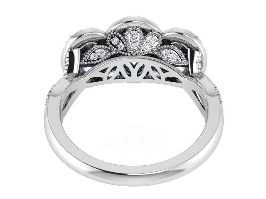 Turquoise ring 3129 3D print model 3D print model_3