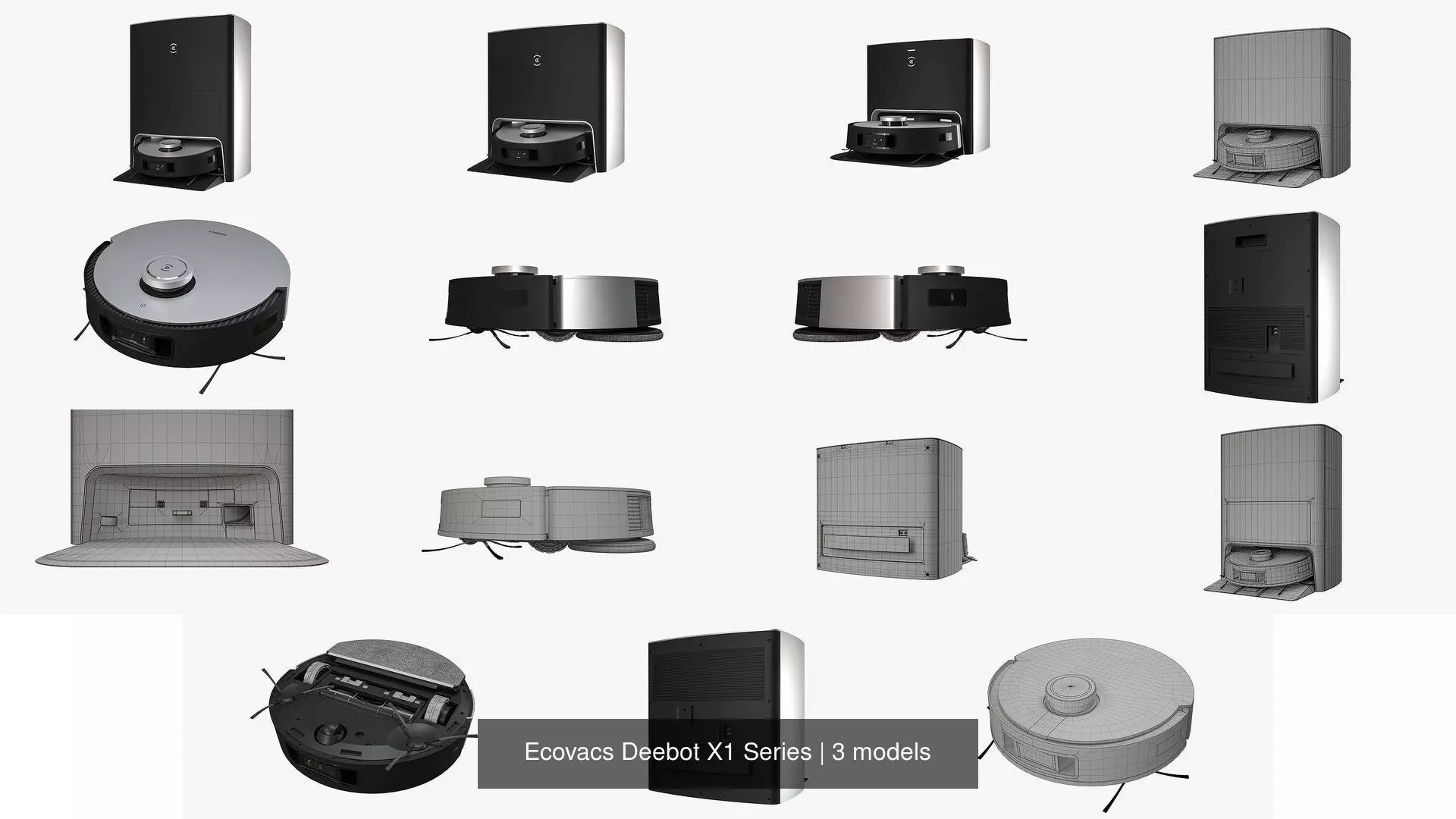 Ecovacs Deebot X1 Series 3D Model Collection_1